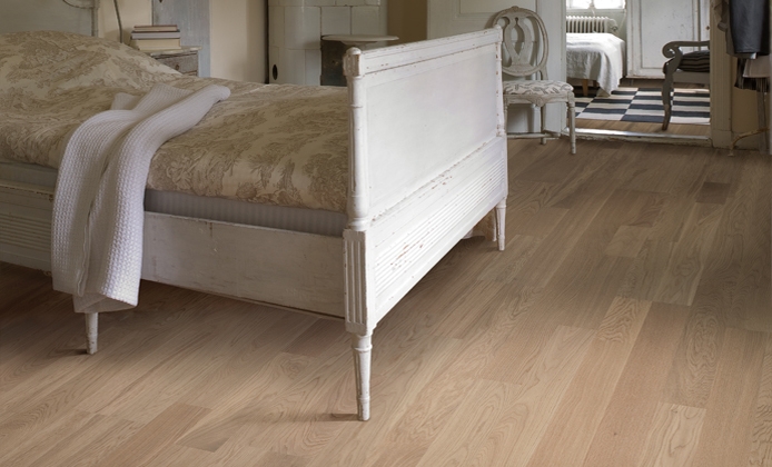 Паркетная доска Kahrs Песочная Дуб Портофино Portofino 152N38EK0VKW240 Variation 2423×200×15 фото в интерьере